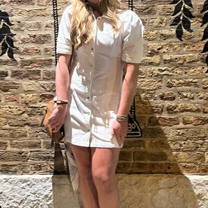 Stylish Cream Mini Dress
